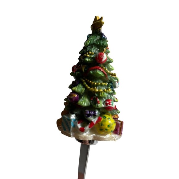 Christopher Radko Christmas Tree Cocktail Forks Set of 4 Party Spruced Up Spruce - Picture 5 of 11